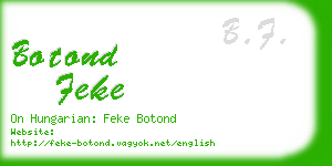 botond feke business card